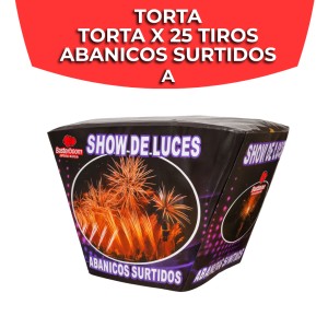 TORTA X 25 TIROS ABANICOS SURTIDOS A